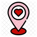 Romantic Location Dating Location Love Location Icon
