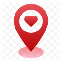 Romantic Location Dating Location Love Location Icon