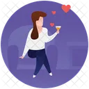 Romantic Meeting Love Meeting Date Icon
