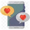 Romantic Chat Love Chat Love App Icône