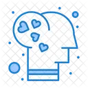 Romantic Mind Brain Emotion Icon