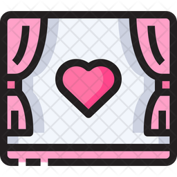 Romantic Movie Icon Of Colored Outline Style Available In Svg Png Eps Ai Icon Fonts