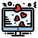 Display Heart Lcd Icon