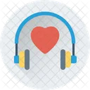 Headphone Heart Love Icon