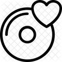 Romantic Music Heart Icon