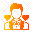Romantic Partner Couple Caring Couple Icon