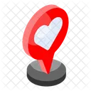 Romantic Place Destination Icon
