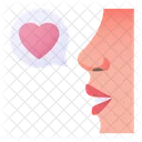 Romantic Talk Love Speech Bubble Icon