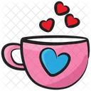 Tea Cup Coffee Cup Romantic Tea Icon