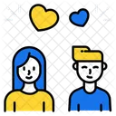 Romantische Beziehung Liebe Beziehung Symbol