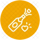 Romantisch Flasche Getrank Symbol