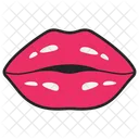 Kusslippen Weibliche Lippen Lippenaufkleber Symbol