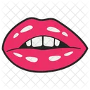 Weibliche Lippen Lippenaufkleber Mund Symbol