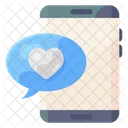 Romantischer Chat Liebes Chat Liebes App Symbol