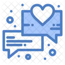 Romantischer Chat  Symbol