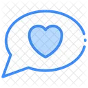 Romantischer Chat Symbol