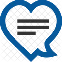 Romantischer Chat  Symbol