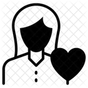 Romantisches Mädchen  Symbol
