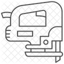 Icono De Linea Delgada Gris Rompecabezas Icono
