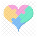 Rompecabezas Del Corazon Corazon Amor Icon