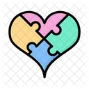 Rompecabezas Del Corazon Corazon Amor Icon