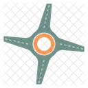 Rond Point Route Voiture Icône