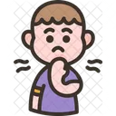 Ronquera Voz Garganta Icono