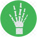 Hand Rontgen Skelett Symbol