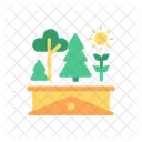Roof Garden House Icon