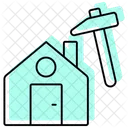 Roof Repair Color Shadow Thinline Icon Icon