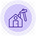 Roof Repair Line Icon Icon