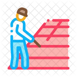 Roofer Repair Man  Icon