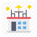 Rooftop House Building Icon