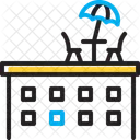 Rooftop Roof Terrace Icon