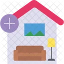 Room Addition Expand Living Space New Construction Icon