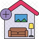 Room Addition Expand Living Space New Construction Icon