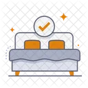 Room Cleaning Bed Check Icon