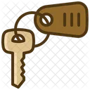 Room Key Hostel Access Icon