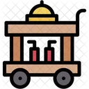 Room Service Food Trolley Hotel Icon