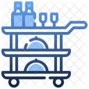 Room Service Food Trolley Food Service Icon