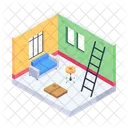 Room Setting Redecorating Relocation Icon
