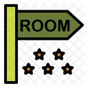 Room Hotel Sign Bord Icon