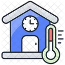 Room Thermostat Home House Icon