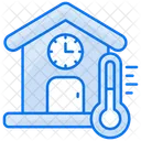 Room Thermostat Home House Icon