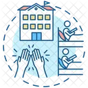Roommate Student Dormitory Icon