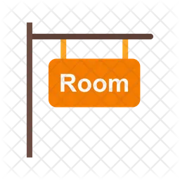 Rooms Sign  Icon