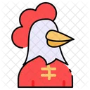 Cartoon Rooster Icon