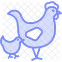 Rooster Hen Farm Icon