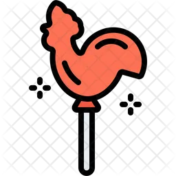 Rooster Lollipop  Icon