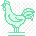 Rooster On Fence Post Rooster Fence Icon